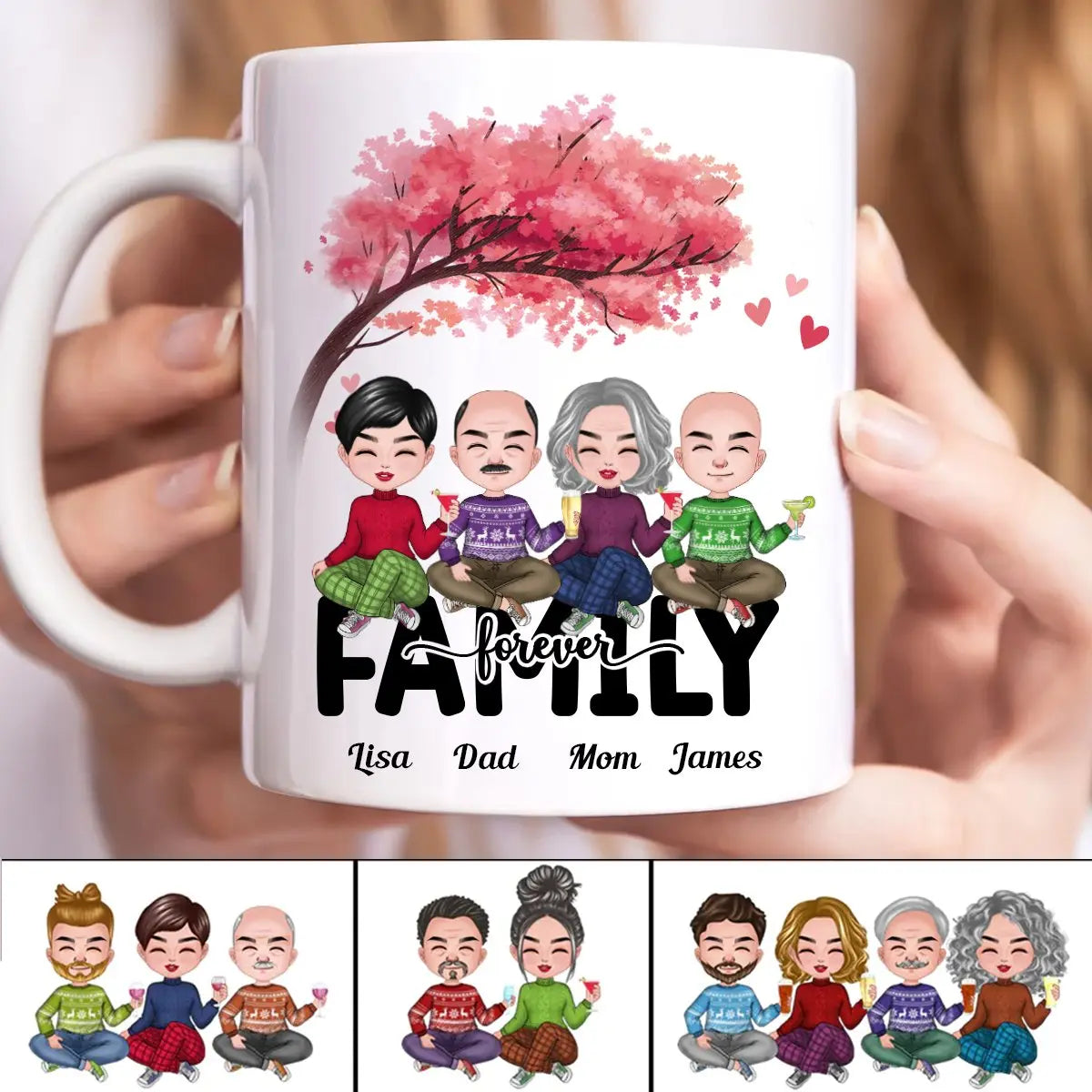 Family Forever - Personalized Mug mug The Next Custom Gift