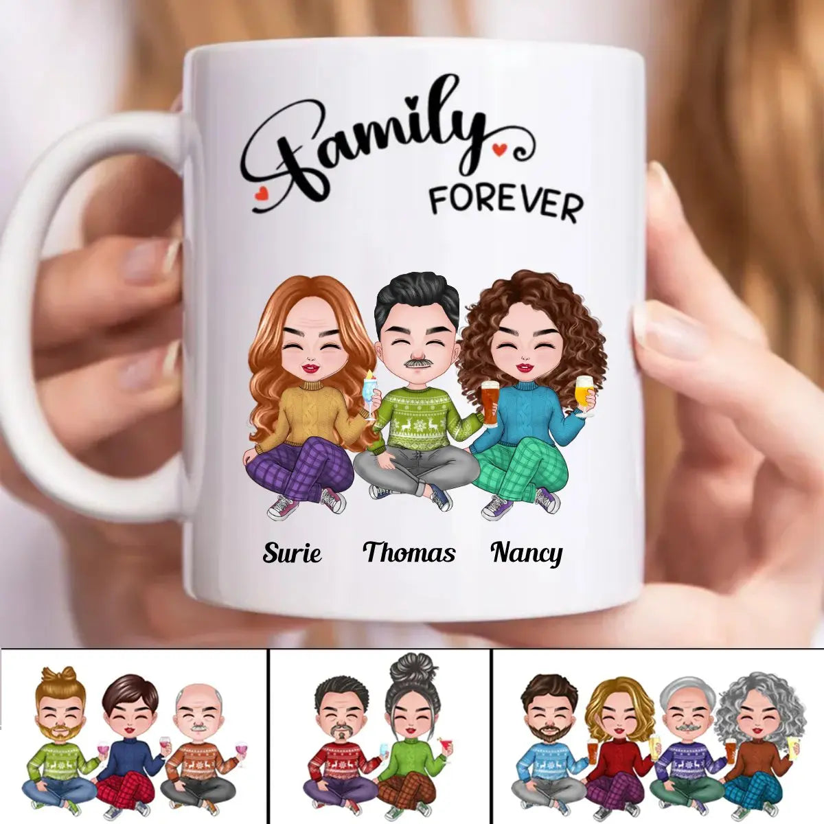 Family Forever - Personalized Mug (SA) Mug The Next Custom Gift