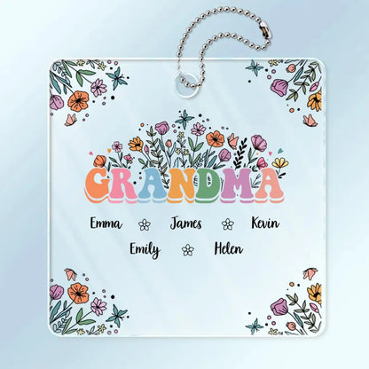 Family - Gift For Mother, Grandmother - Personalized Acrylic Car Hanger  The Next Custom Gift