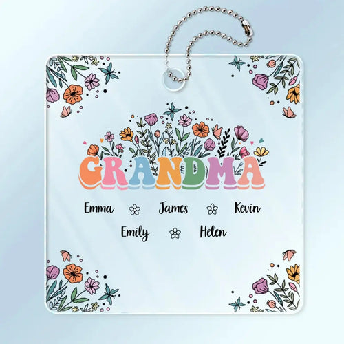 Family - Gift For Mother, Grandmother - Personalized Acrylic Car Hanger  The Next Custom Gift