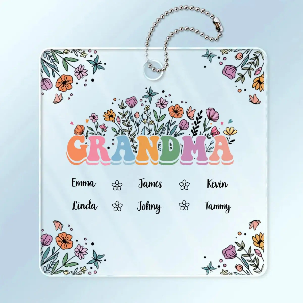 Family - Gift For Mother, Grandmother - Personalized Acrylic Car Hanger  The Next Custom Gift