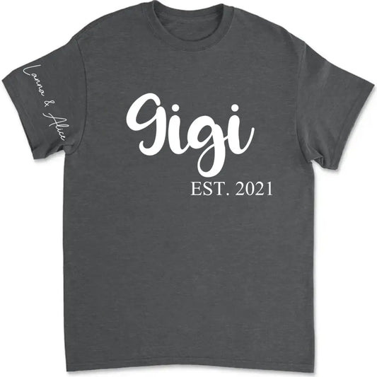 Family - Gigi Est Kids - Personalized Unisex T-shirt T-shirt The Next Custom Gift