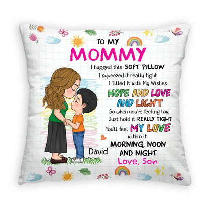 Family - Granddaughter Hug - Personalized Pillow (TL) Pillow The Next Custom Gift