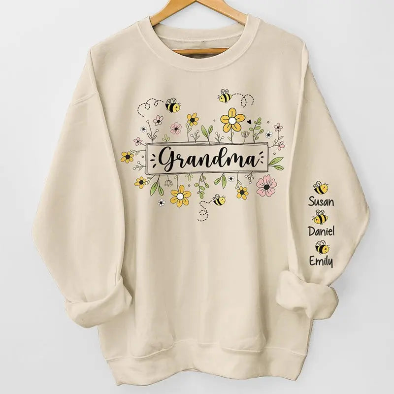 Family - Grandma Garden Full Of Love - Personalized Sweatshirt Sweatshirt The Next Custom Gift