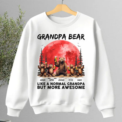 Family - Grandpa Bear Like A Normal Grandpa But More Awesome - Personalized Unisex T-shirt, Hoodie, Sweatshirt Shirts & Tops The Next Custom Gift