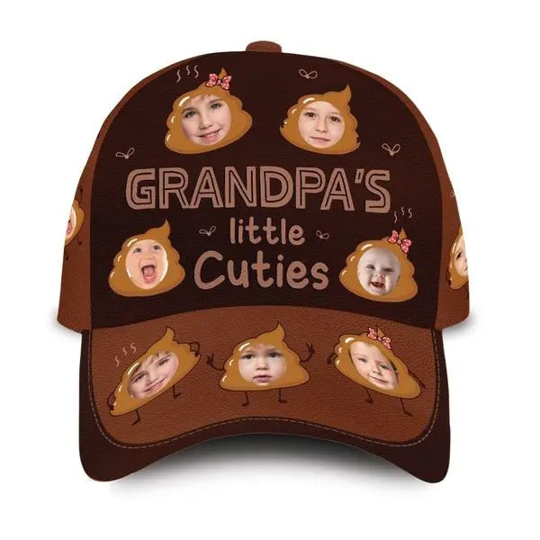 Family - Grandpa's Little Cutie - Personalized Classic Cap Hat The Next Custom Gift