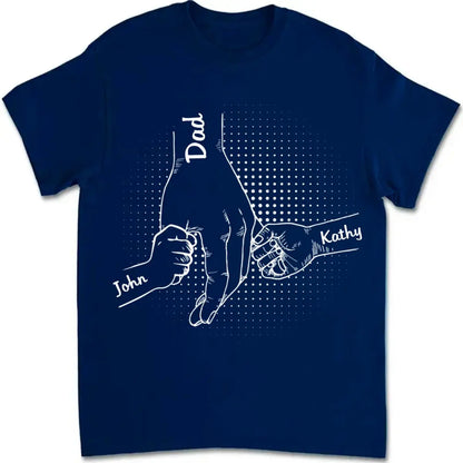 Family - Holding Family's Hands, We Are Always By Your Side V3 - Personalized Unisex T-shirt Shirts & Tops The Next Custom Gift