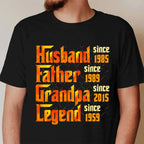 Family - Husband Father Grandpa - Personalized T-Shirt(BU) T-Shirt The Next Custom Gift