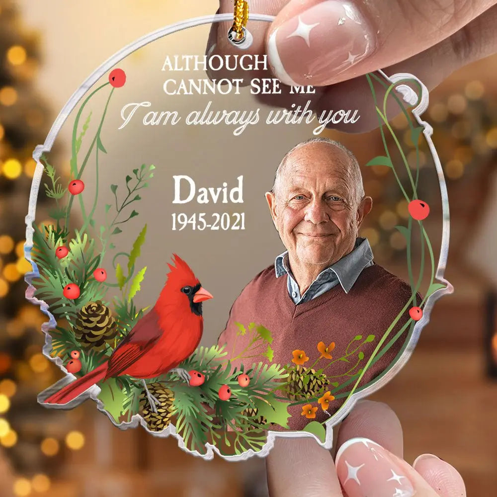 Family - I Am Always With You - Personalized Circle Acrylic Ornament ornament The Next Custom Gift