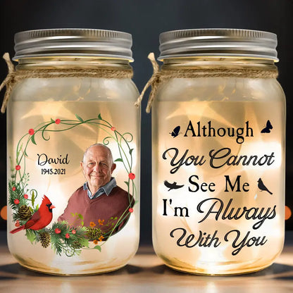 Family - I Am Always With You - Personalized Jar Light MCN