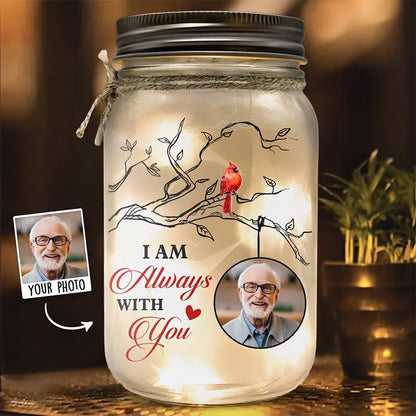 Family - I Am Always With You - Personalized Jar Light  The Next Custom Gift