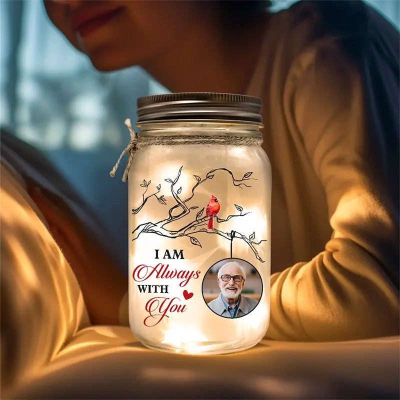 Family - I Am Always With You - Personalized Jar Light  The Next Custom Gift