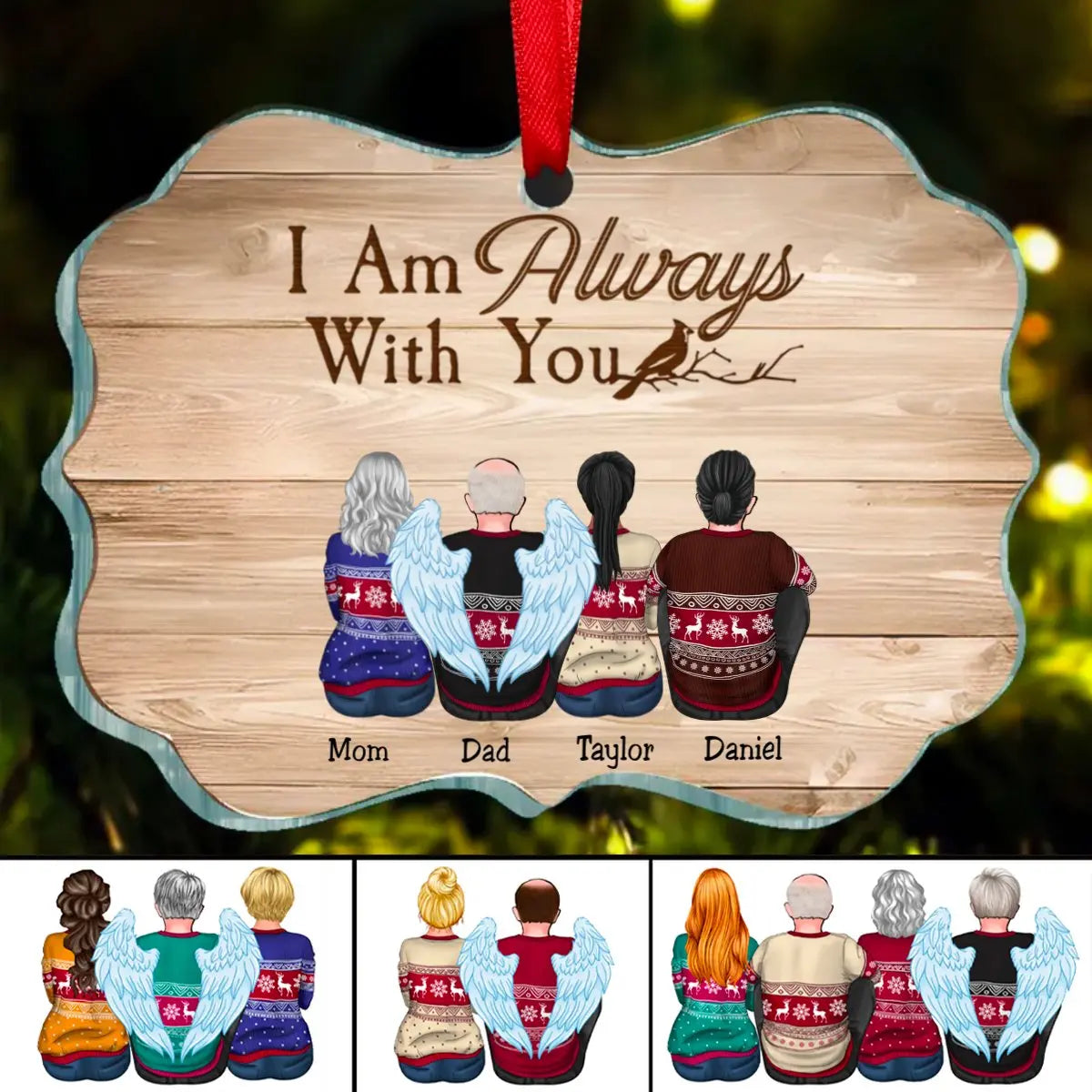 Family - I Am Always With You - Personalized Ornament