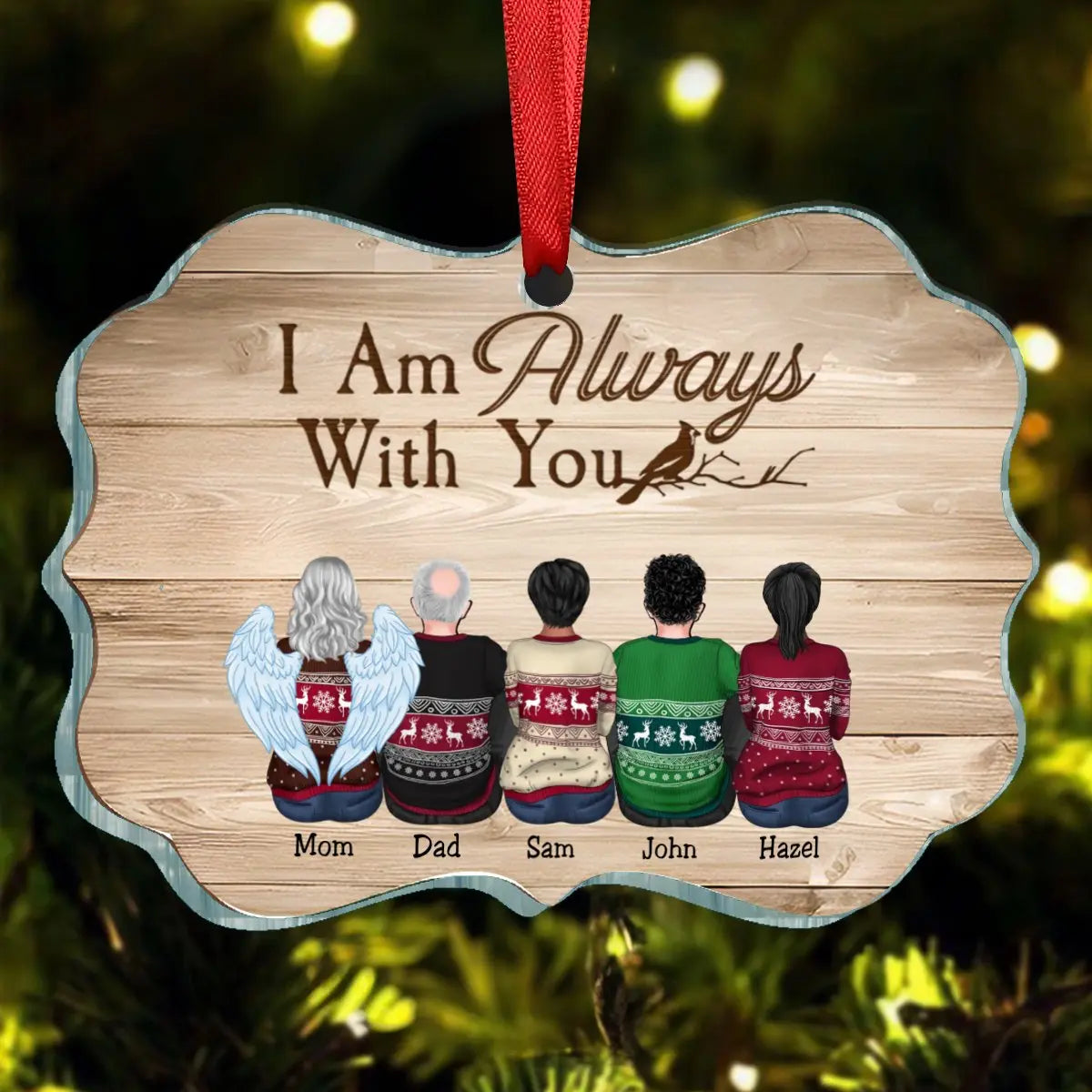 Family - I Am Always With You - Personalized Ornament