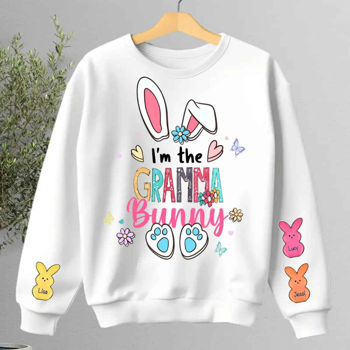 Family - I Am The Grandma Bunny - Personalized Sweatshirt (TL) - The Next Custom Gift  