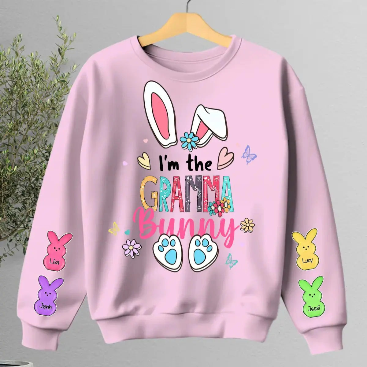 Family - I Am The Grandma Bunny - Personalized Sweatshirt (TL) - The Next Custom Gift  