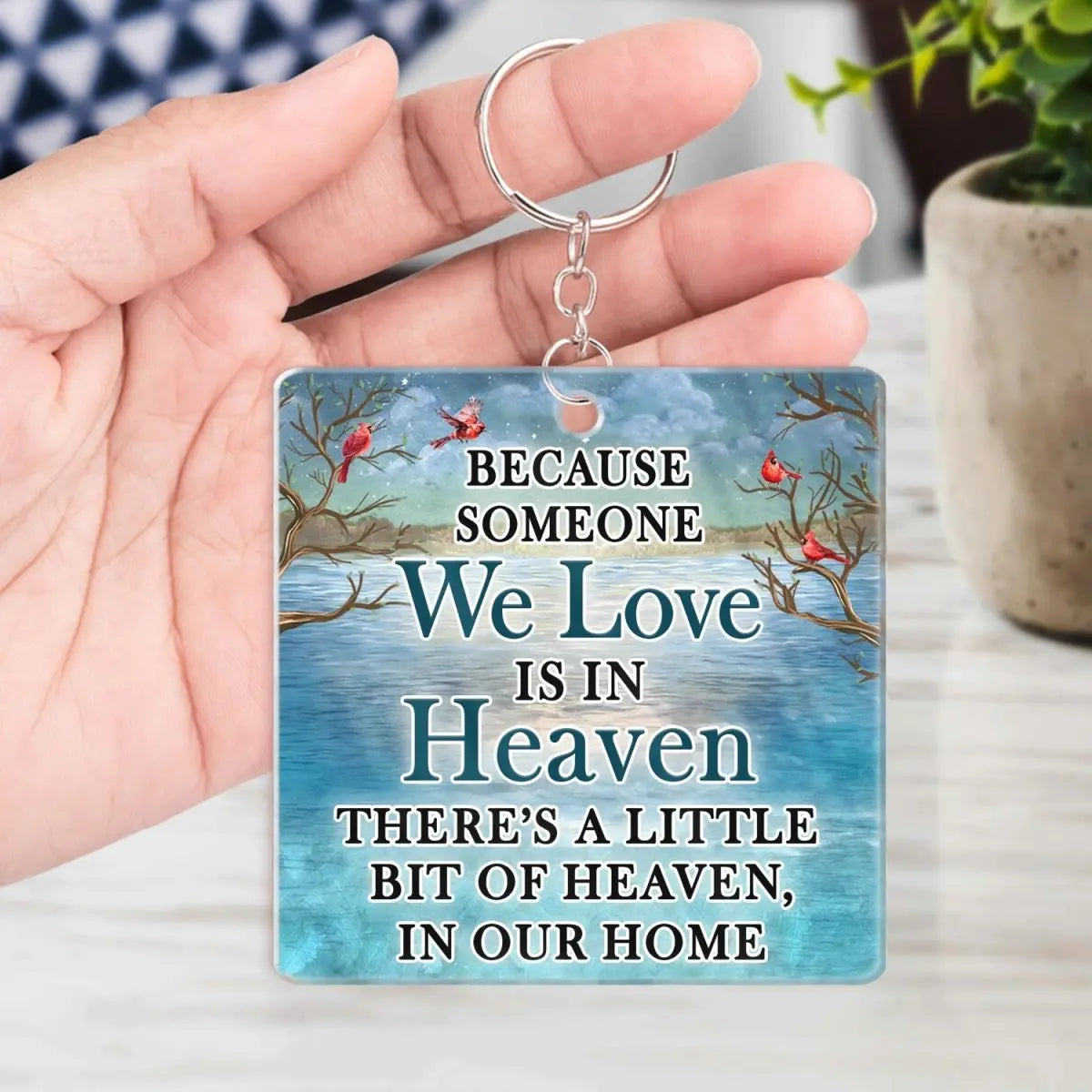 Family - I Will Carry You With Me Until I See You Again - Personalized Acrylic Keychain Keychain The Next Custom Gift