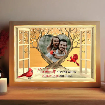 Family - I'm Always With You Cardinal Bird - Personalized Photo Frame Light Box(AQ) Frame Light Box The Next Custom Gift