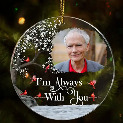 Family - I'm Always With You - Personalized Circle Ornament The Next Custom Gift