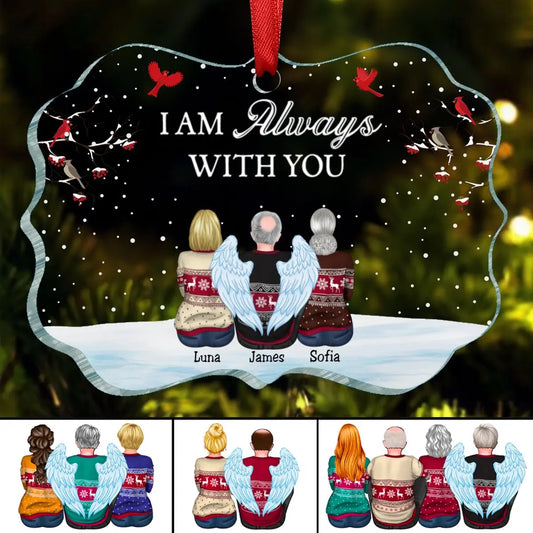 Family - I'm Always With You - Personalized Transparent Ornament