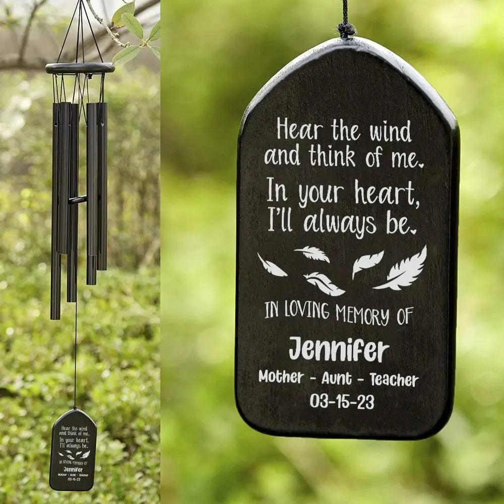 Family - In The Loving Memory - Personalized Wind Chimes Gifts Card The Next Custom Gift