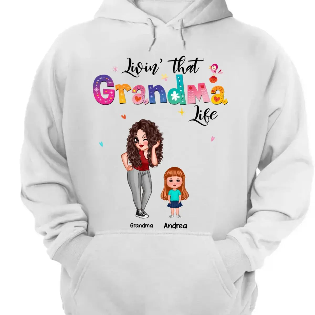 Family - Livin' That Grandma Life - Personalized Unisex Shirt Shirts & Tops The Next Custom Gift