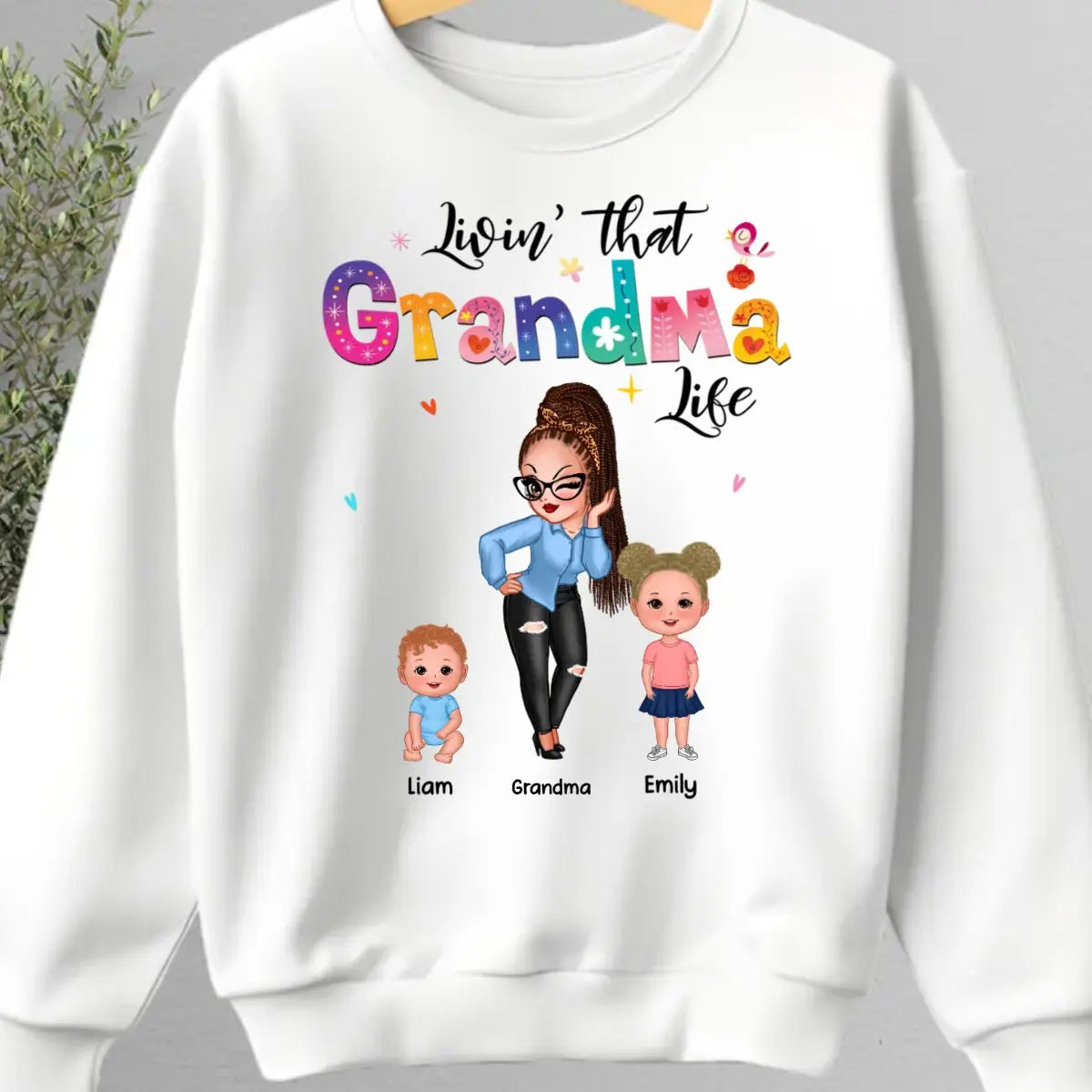 Family - Livin' That Grandma Life - Personalized Unisex Shirt Shirts & Tops The Next Custom Gift