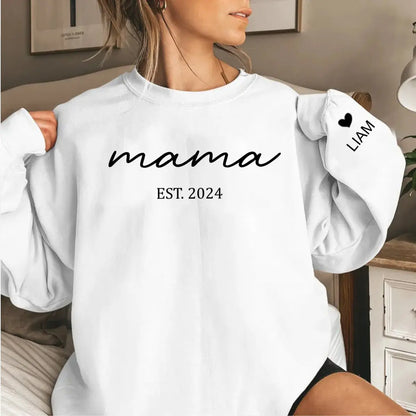 Family - Mama Est - Personalized Sweatshirt, Hoodie Shirts & Tops The Next Custom Gift