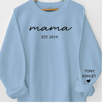 Family - Mama Est - Personalized Sweatshirt, Hoodie Shirts & Tops The Next Custom Gift