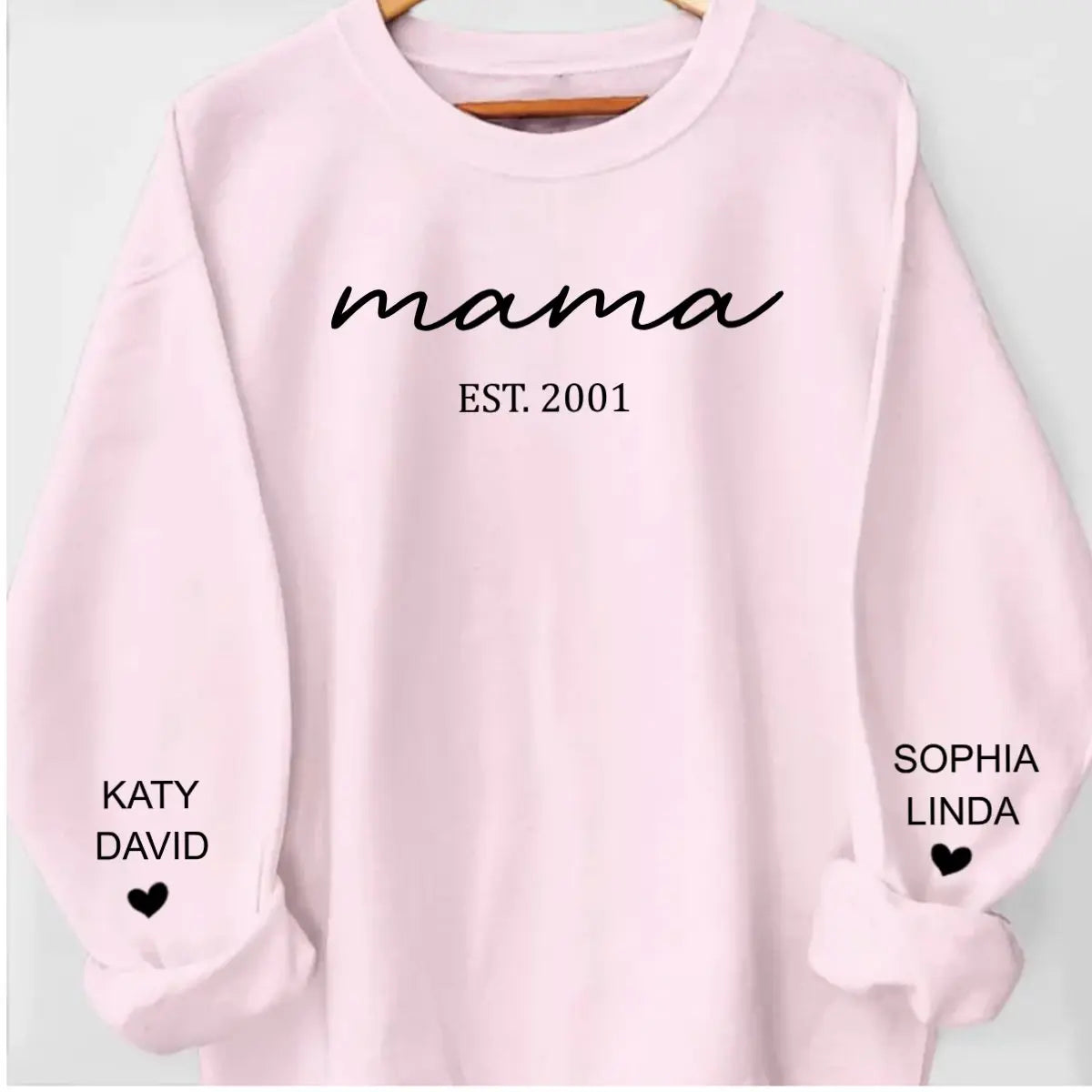 Family - Mama Est - Personalized Sweatshirt, Hoodie Shirts & Tops The Next Custom Gift