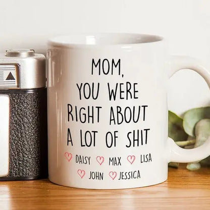 Family - Mom You Were Right - Personalized Mug(NV)  The Next Custom Gift