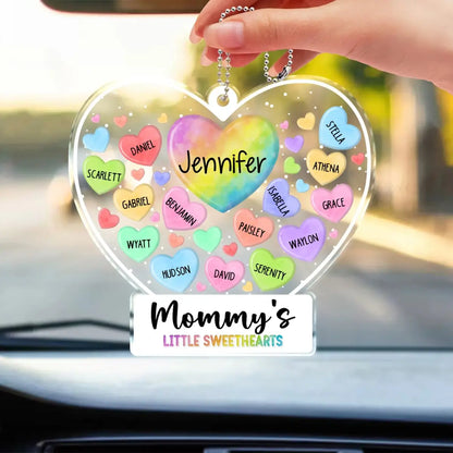 Family - Mom's Grandma's Little Sweethearts - Personalized Acrylic Car Hanger car hanger The Next Custom Gift