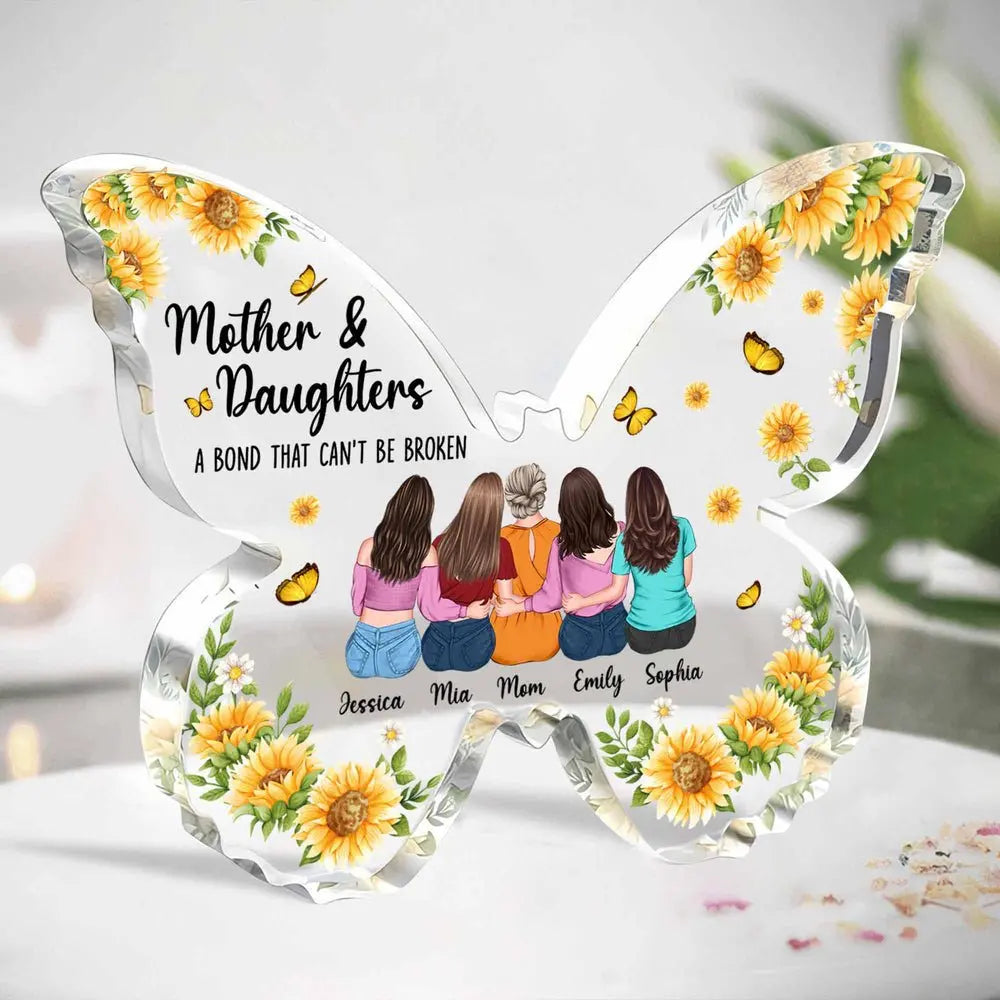 Family - Mother Daughter, Bond That Can't Be Broken - Personalized Acrylic Plaque Plaque The Next Custom Gift