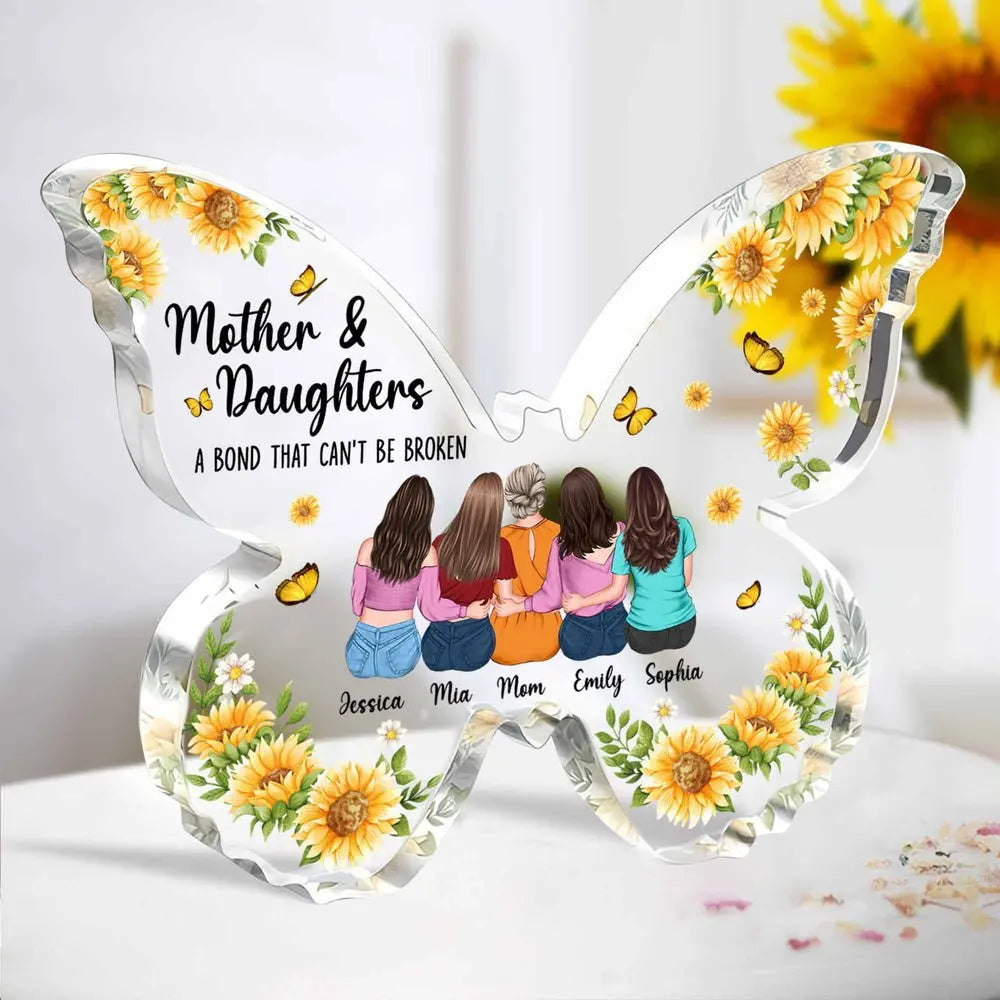 Family - Mother Daughter, Bond That Can't Be Broken - Personalized Acrylic Plaque Plaque The Next Custom Gift