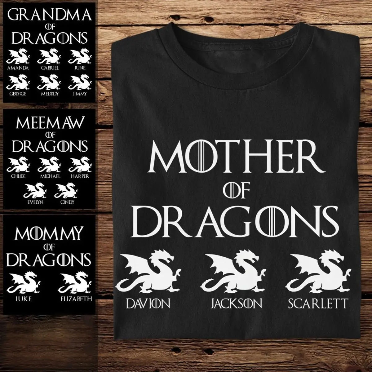 Family - Mother Of Dragons - Personalized Unisex T-shirt, Hoodie