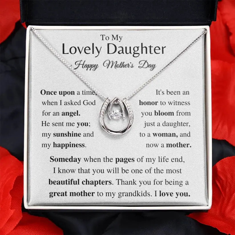 Family - Mother's Day Daughter Gift - Horse Shoe Necklace(NV) Necklace The Next Custom Gift