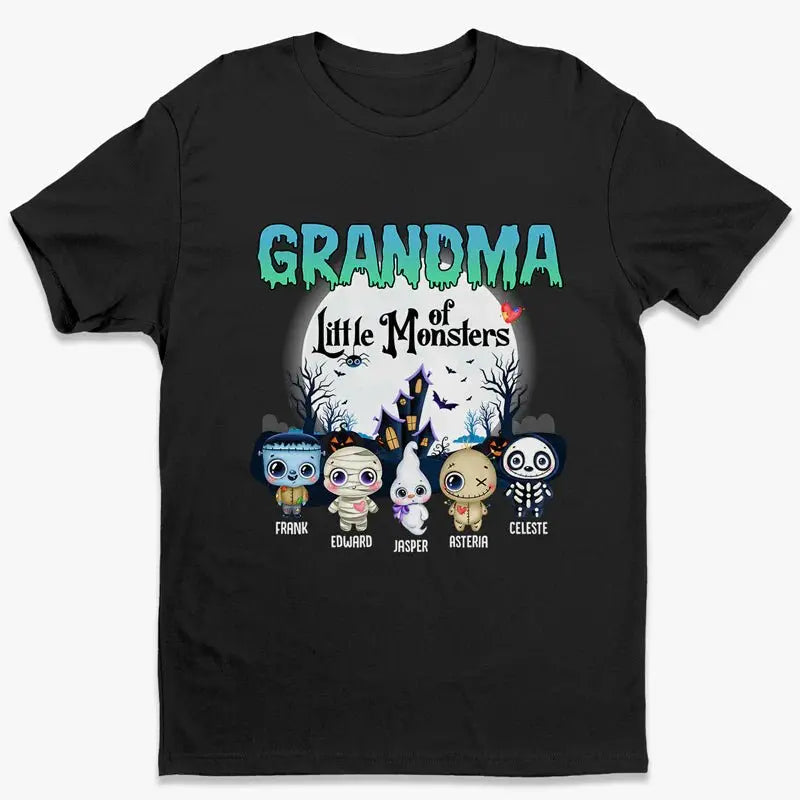 Family - Nana Of These Little Monsters - Personalized Unisex T-shirt T-shirt The Next Custom Gift