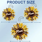 Family - Nana, Mom, Auntie Family Sunflower - Personalized Acrylic Car Hanger car hanger The Next Custom Gift