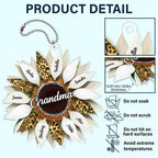 Family - Nana, Mom, Auntie Family Sunflower - Personalized Acrylic Car Hanger car hanger The Next Custom Gift