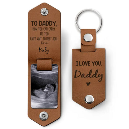 Family - Now You Can Carry Me Too - Personalized Leather Keychain (LH) The Next Custom Gift