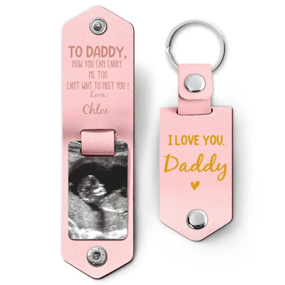 Family - Now You Can Carry Me Too - Personalized Leather Keychain (LH) The Next Custom Gift