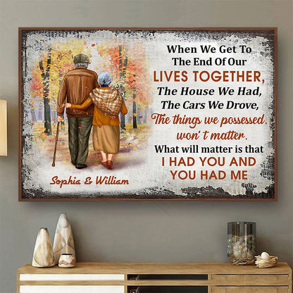 Family Old Couple When We Get Custom Poster, Personalized Couple Wall Art, Couple Gift