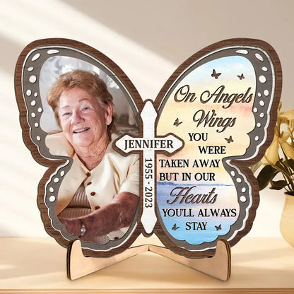 Family - On Angels Wings You Were Taken Away But In Our Hearts You'll Always Stay - Personalized Custom (NV)  The Next Custom Gift