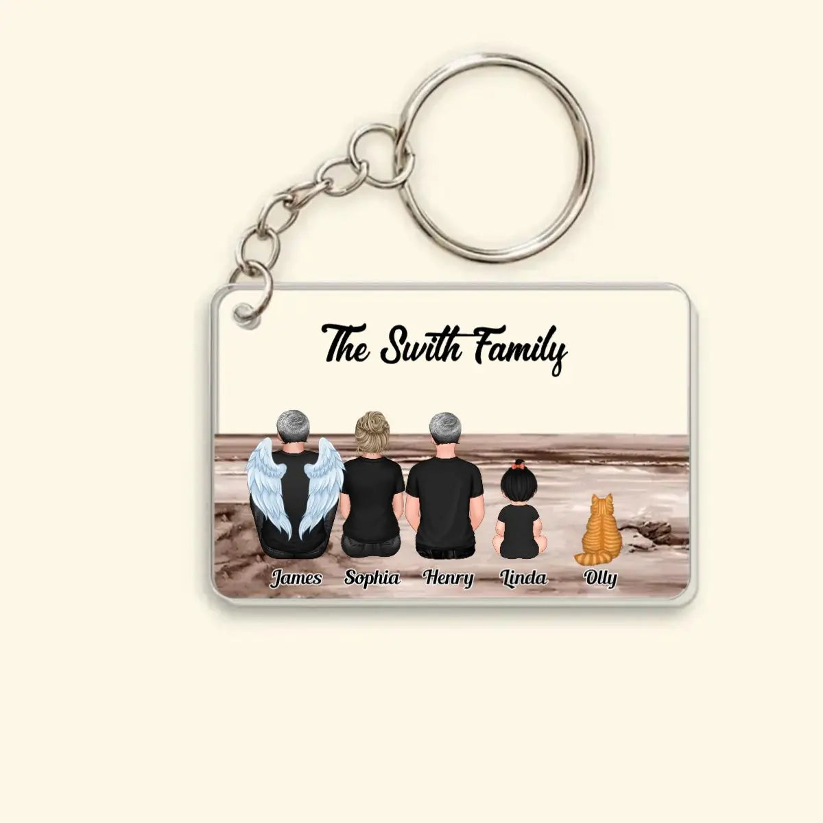 Family - Our Family - Personalized Acrylic Keychain (TL) Keychain The Next Custom Gift