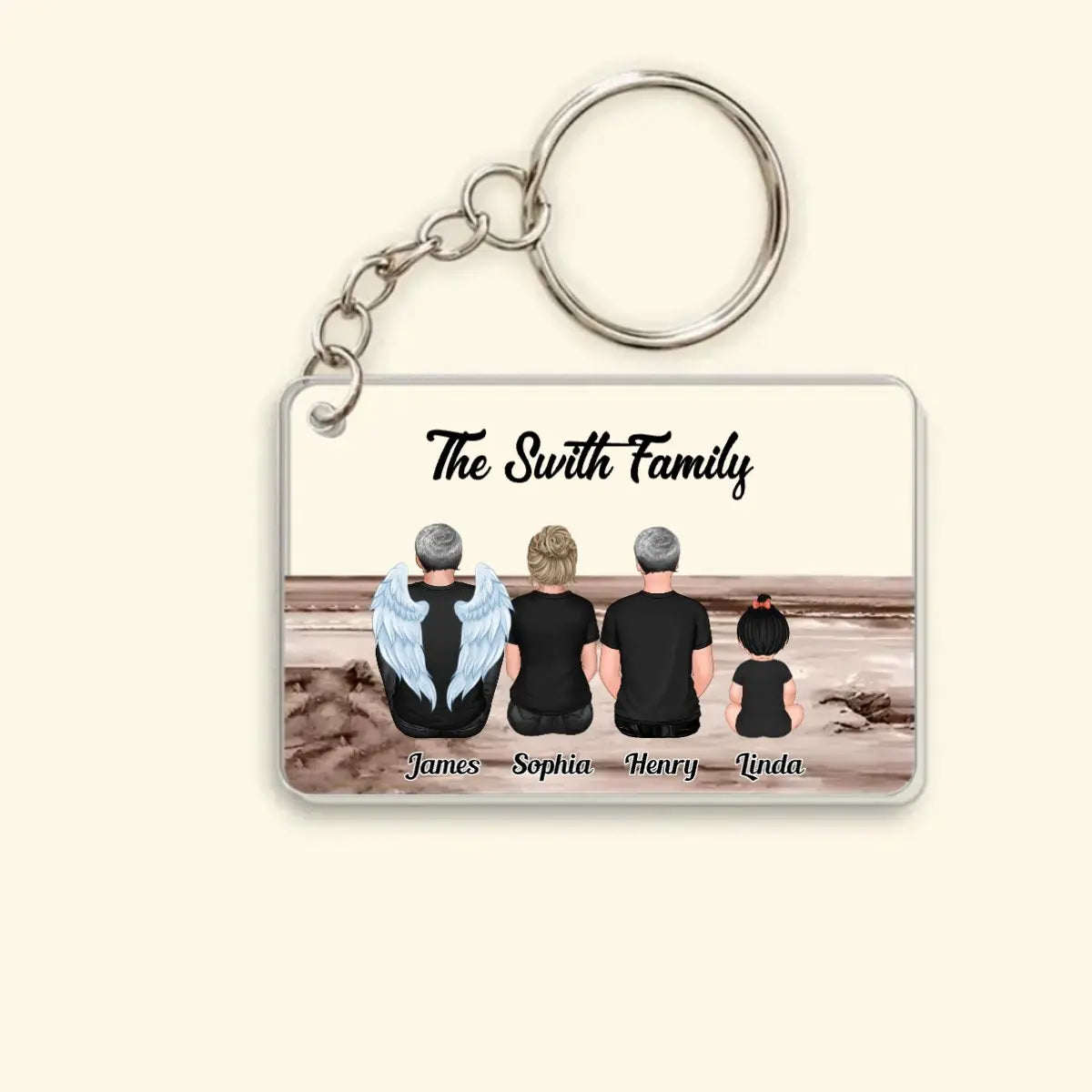 Family - Our Family - Personalized Acrylic Keychain (TL) Keychain The Next Custom Gift