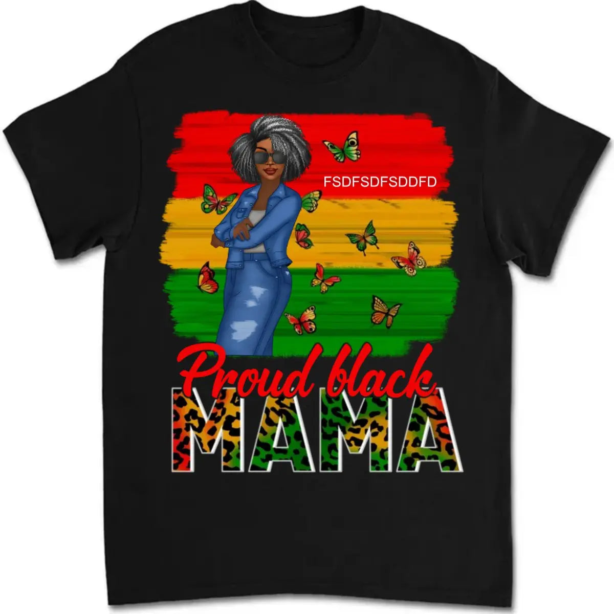 Family - Proud Black Mama - Personalized Unisex T-shirt, Hoodie, Sweatshirt Shirts & Tops The Next Custom Gift