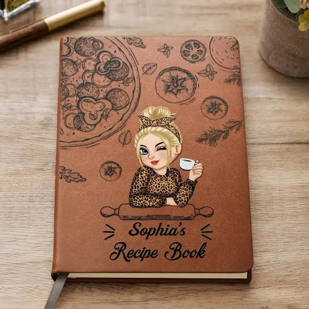 Family Recipe Cookbook - Personalized Leather Journal Leather Journal The Next Custom Gift