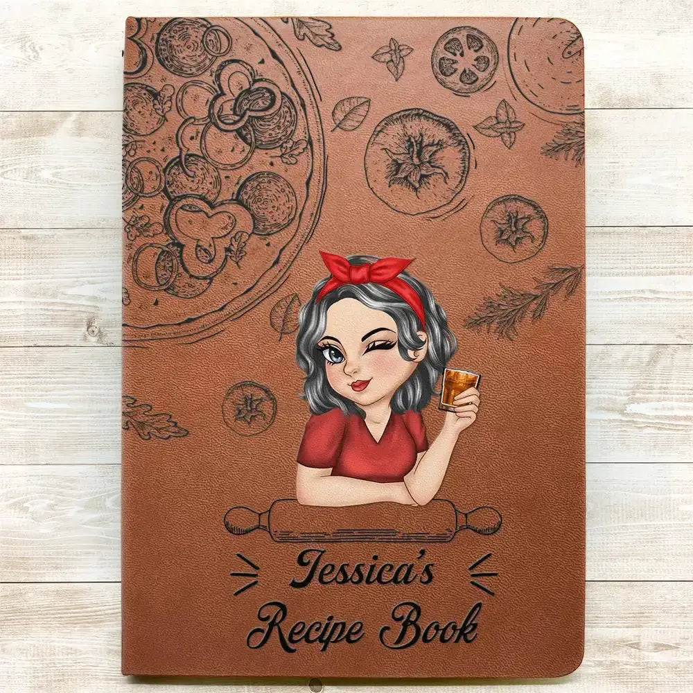 Family Recipe Cookbook - Personalized Leather Journal Leather Journal The Next Custom Gift