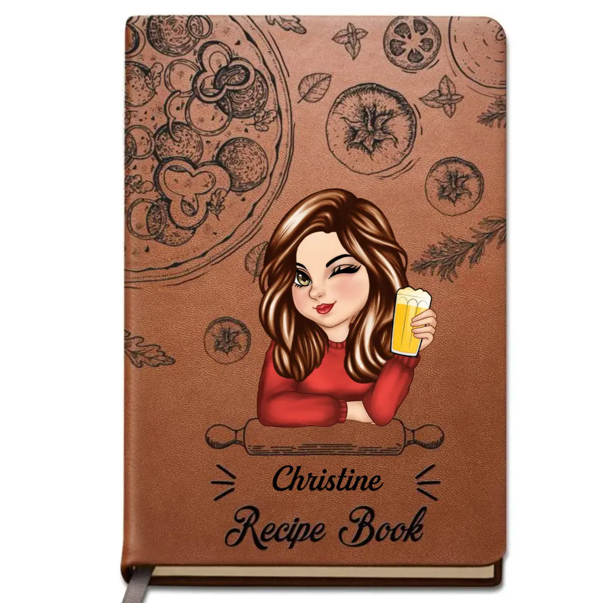 Family Recipe Cookbook - Personalized Leather Journal Leather Journal The Next Custom Gift