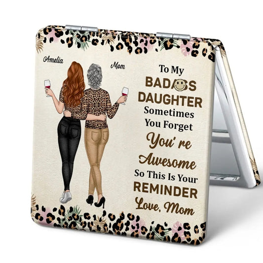 Family - So This Is Your Reminder - Personalized Square Compact Mirror Square Compact Mirror The Next Custom Gift